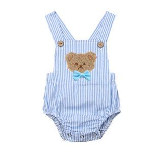 Teddy Bear Boy Romper Dress Outfit Birthday Clothes Bodysuit Bearly Shower